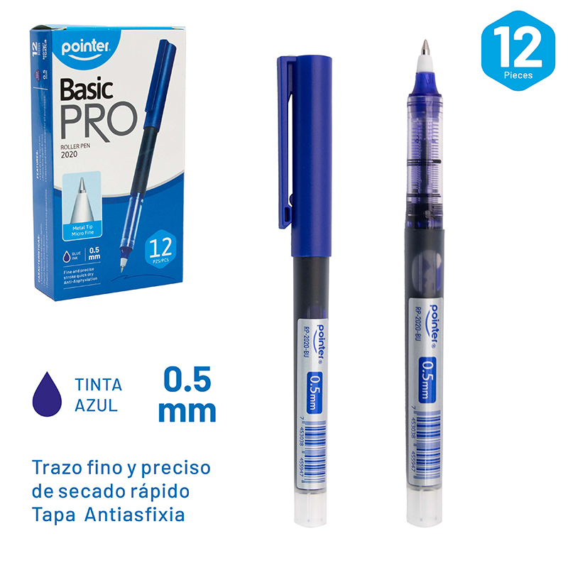 BOLIGRAFO GEL AZUL - BASIC PRO 0.5MM