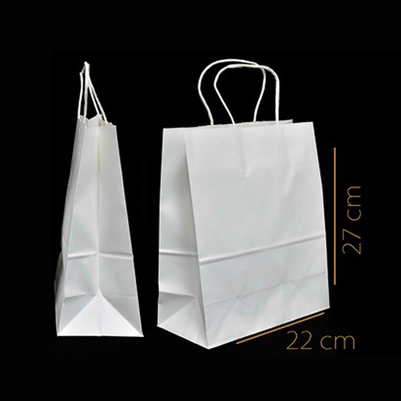 BOLSA DE PAPEL BLANCA M