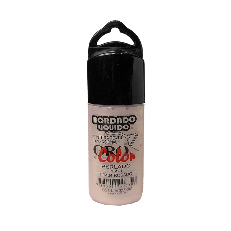 BORDADO LIQUIDO PERLADO  ROSADO 32.5CM