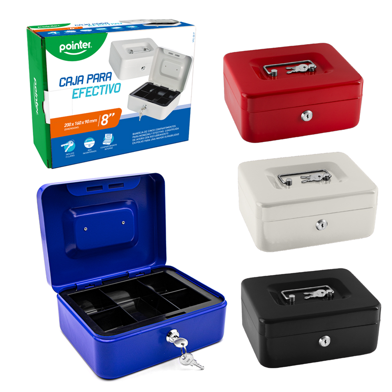 CAJA METALICA PARA DINERO 8"