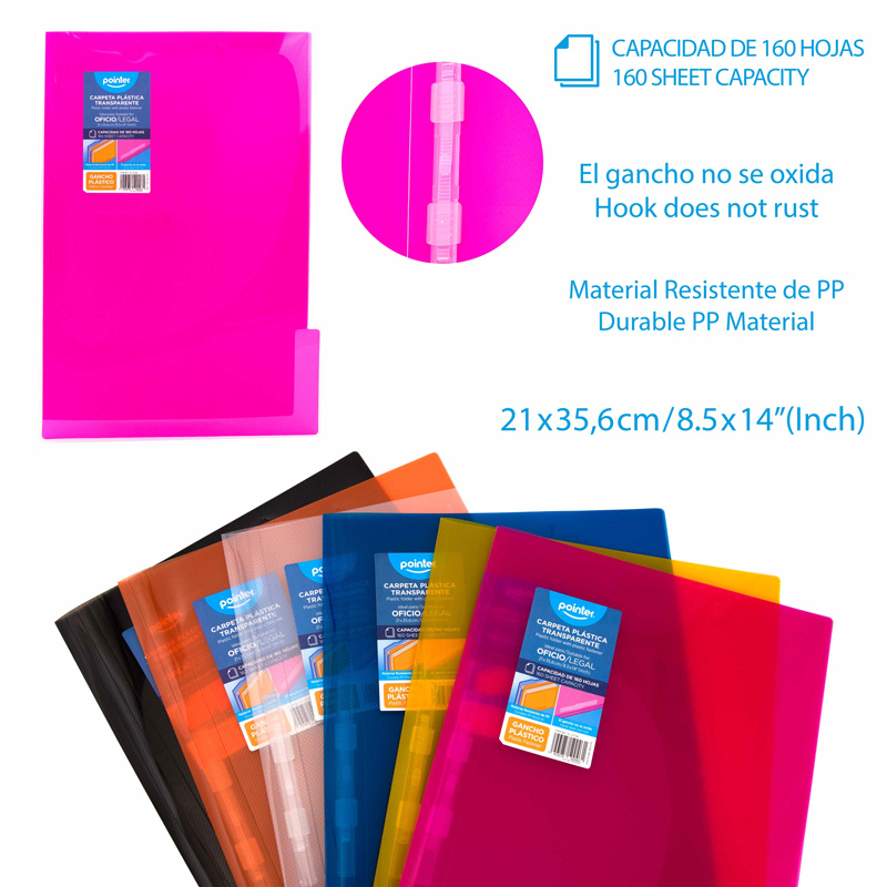 CARPETA PLASTICA CON GANCHO (LEGAL)