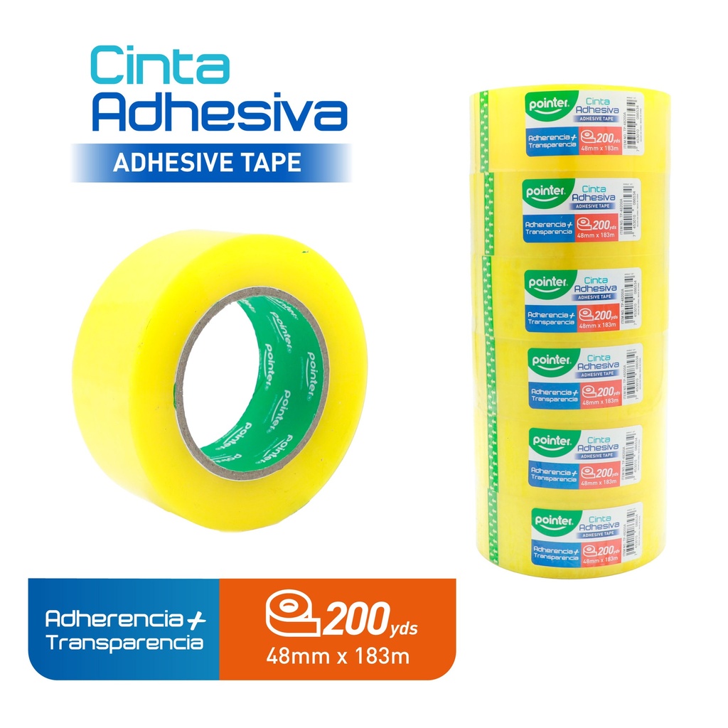 CINTA ADHESIVA DE EMPAQUE (48mm x 200yd) 40mic
