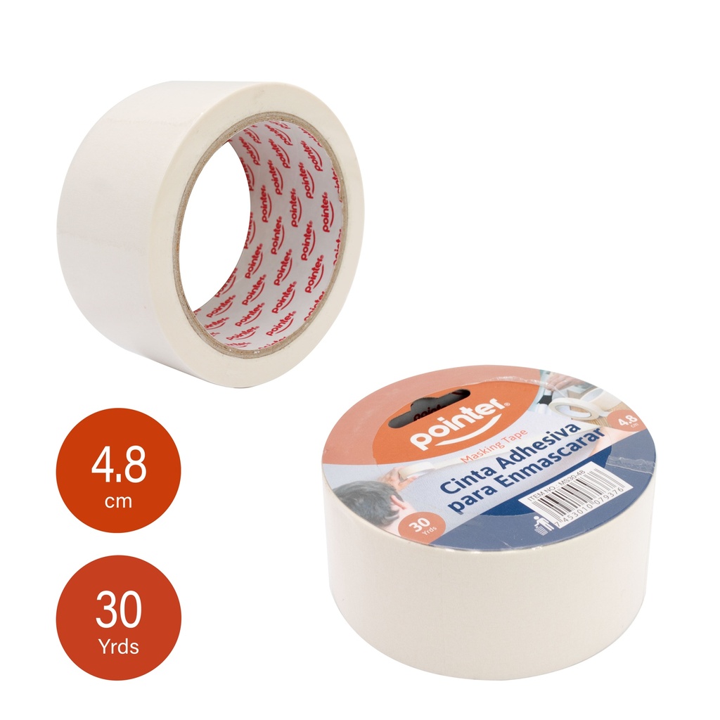 CINTA ADHESIVA PARA ENMASCARAR - 5Cm x 27Mts