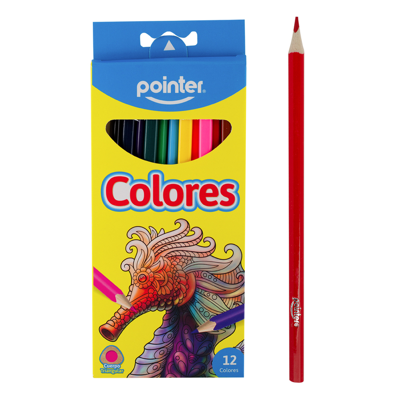 COLORES POINTER X12 (TRIANGULAR)