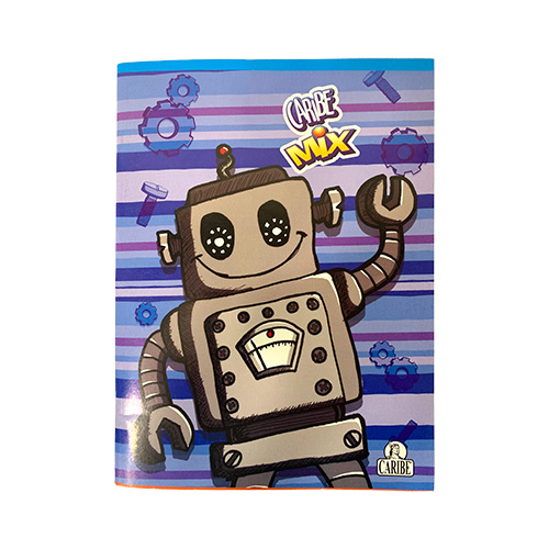 CUADERNO ENGRAPADO MIX DOBLE LINEA A5