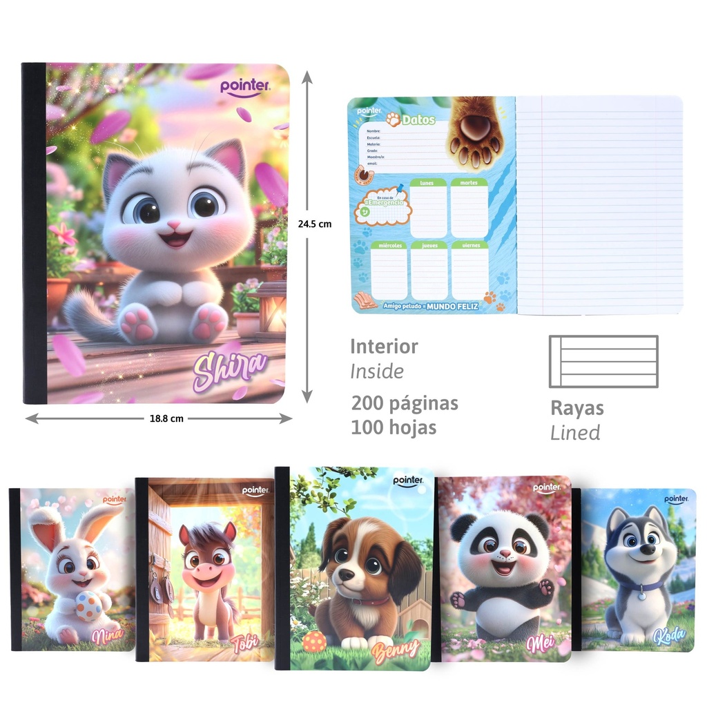 CUADERNO COSIDO RAYA ANCHA