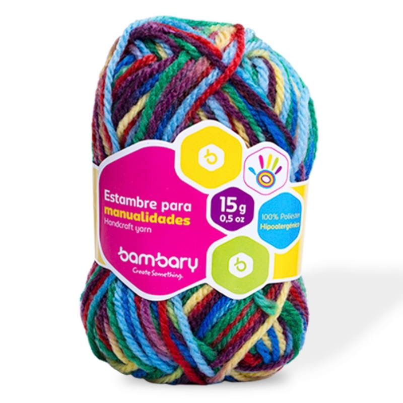 ESTAMBRE PARA MANUALIDADES MULTICOLOR - 15G