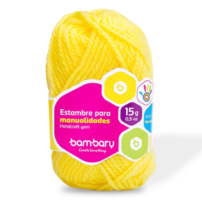ESTAMBRE PARA MANUALIDADES AMARILLO - 15G