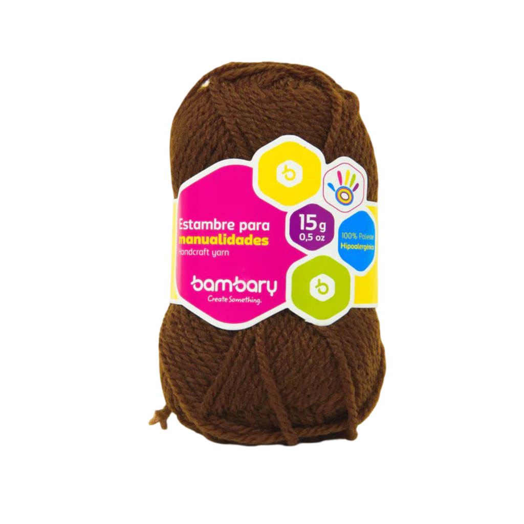 ESTAMBRE PARA MANUALIDADES MARRON - 15G