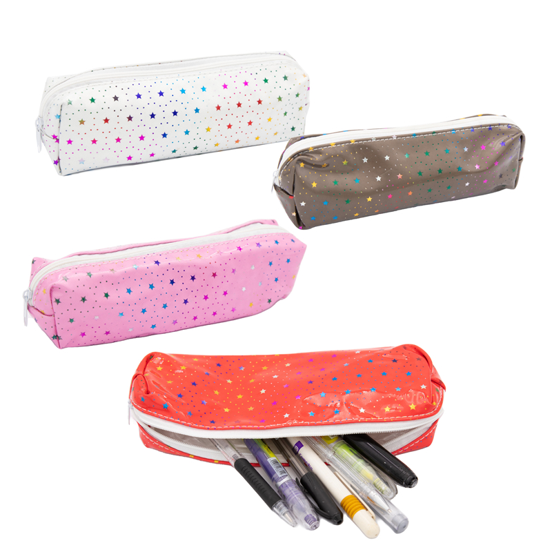 CARTUCHERA DE PLASTICO BRILLANTE