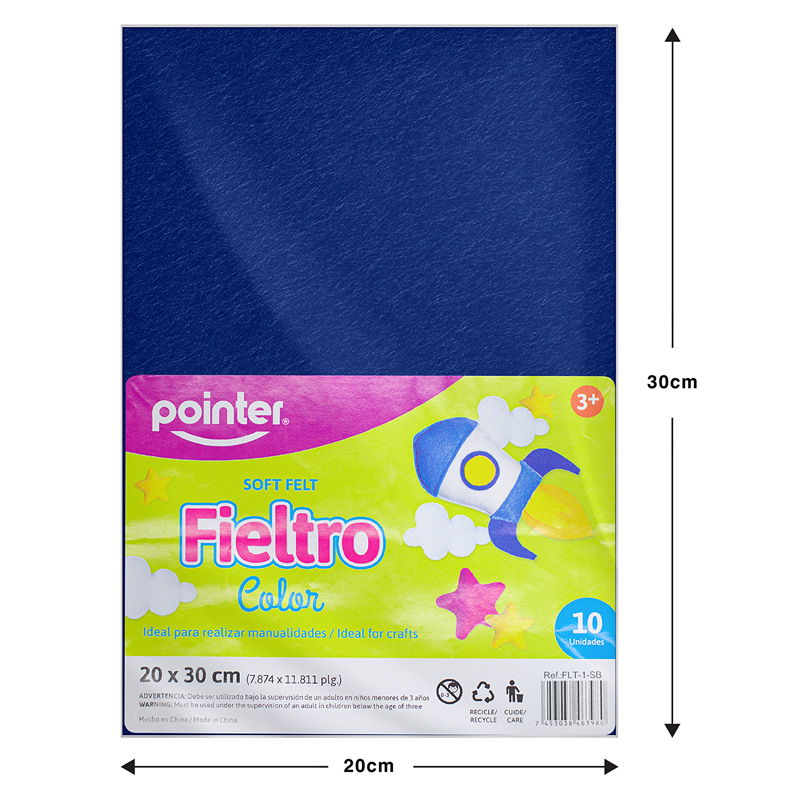 FIELTRO AZUL 20X30CM 