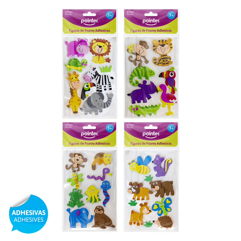 FIGURA DE FOAMI ADHESIVAS (ANIMALES)