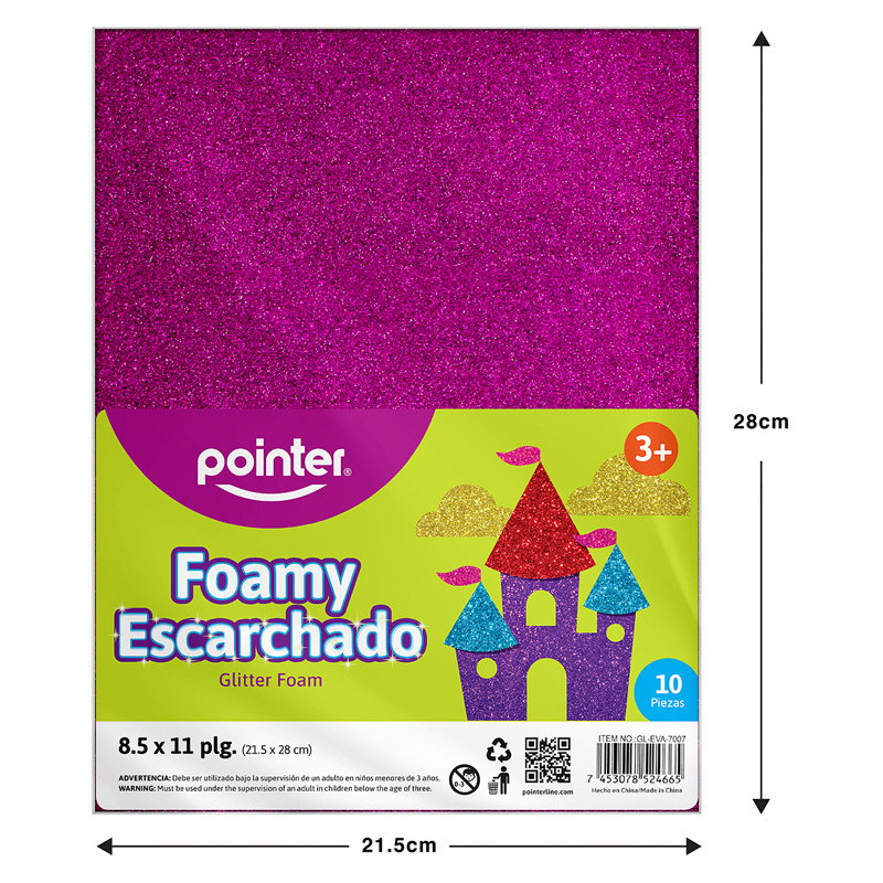 FOAMY ESCARCHADO MORADO - CARTA (20x30CM)
