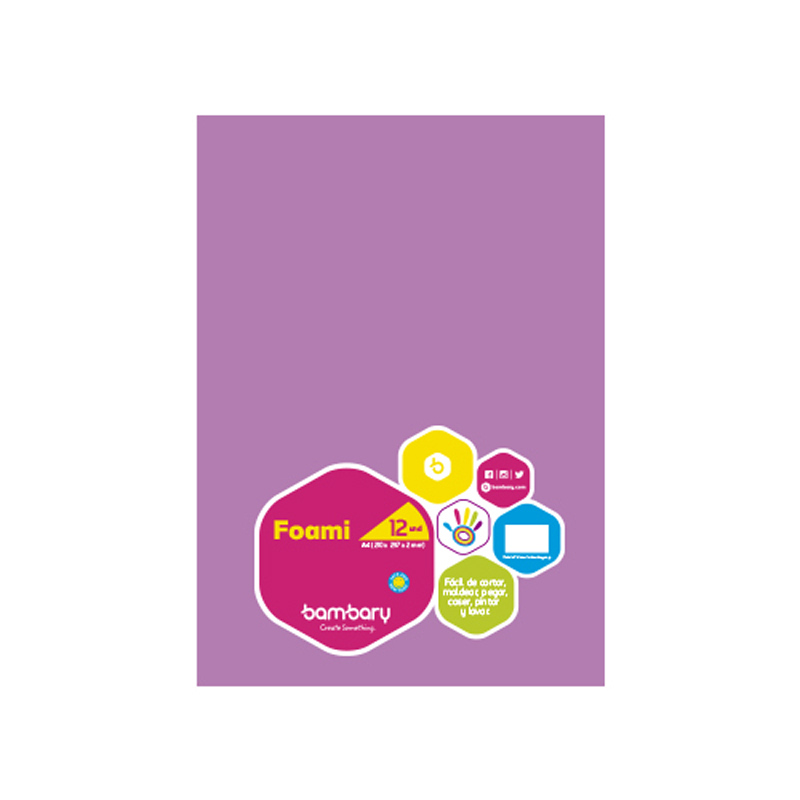 FOAMI LISO LILA CARTA (20X30CM)