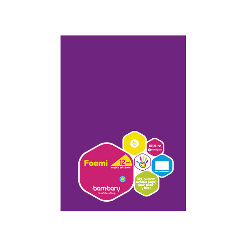 FOAMY LISO MORADO CARTA - 20x30CM