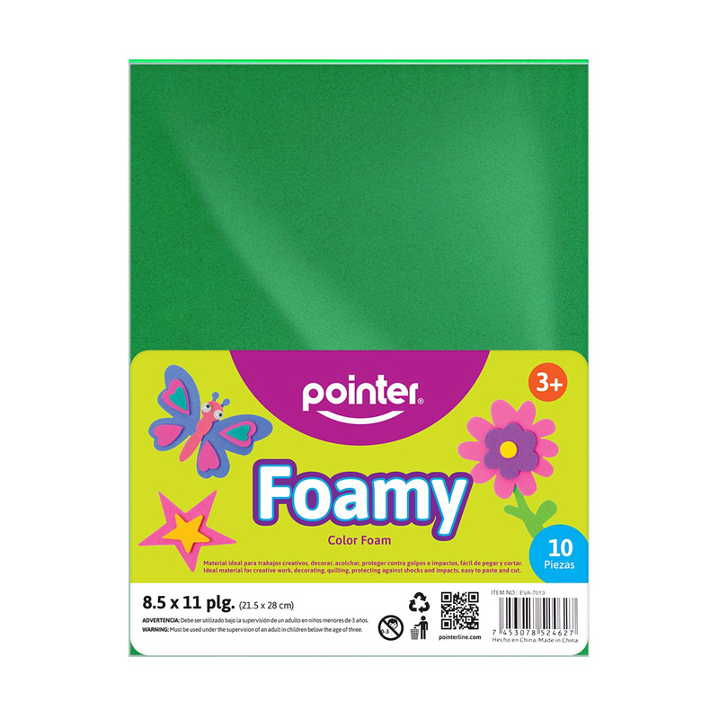 FOAMY LISO VERDE - CARTA (20x30CM) 