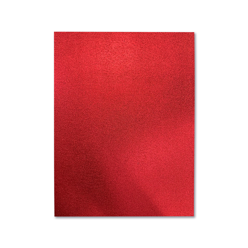 FOAMY ESTAMPADO METALIZADO ROJO RUBI - DOBLECARTA 30x40CM