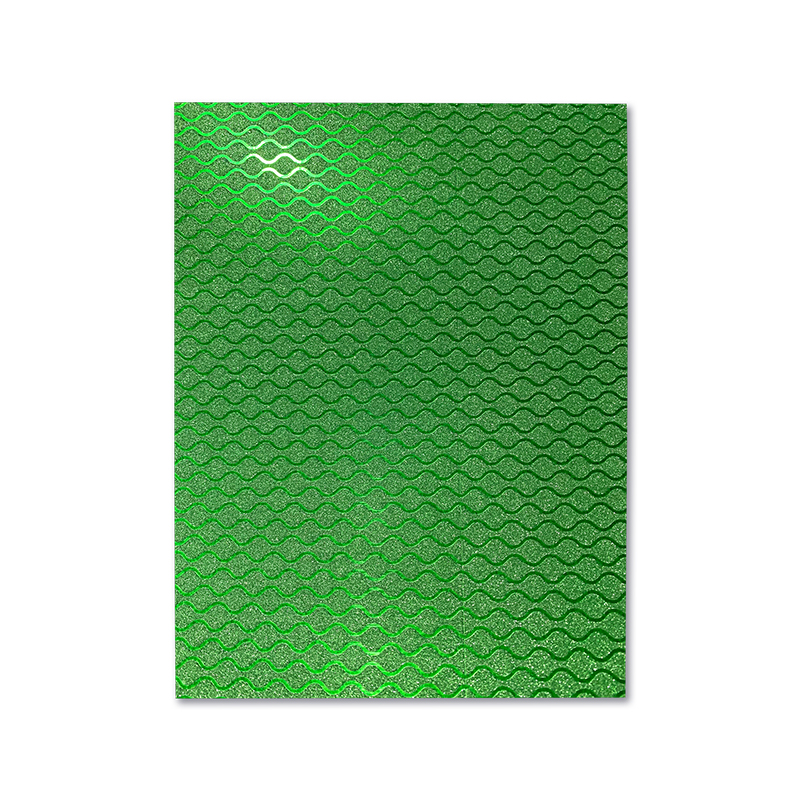 FOAMI ESTAMPADO VERDE ONDAS DOBLECARTA (40X60CM)