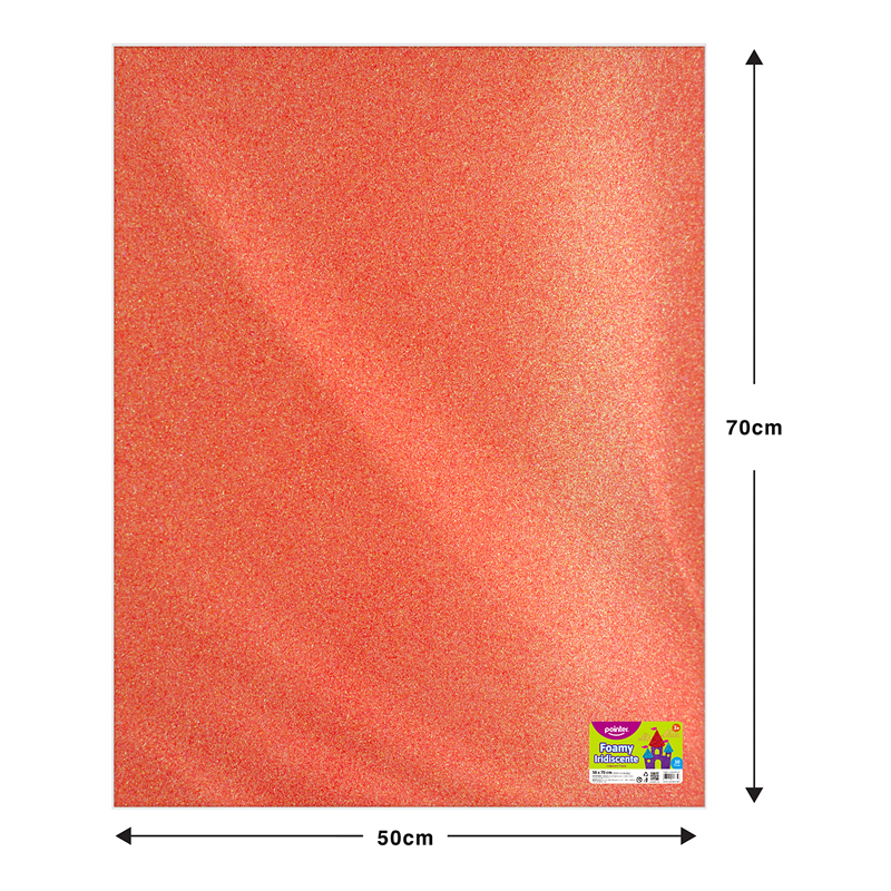 FOAMY ESCARCHADO CORAL - GRANDE (50x70CM)