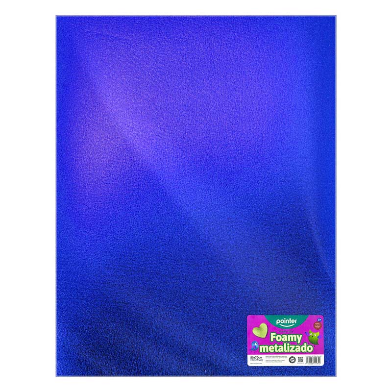 FOAMI METALIZADO AZUL LAMINA (50X70CM)