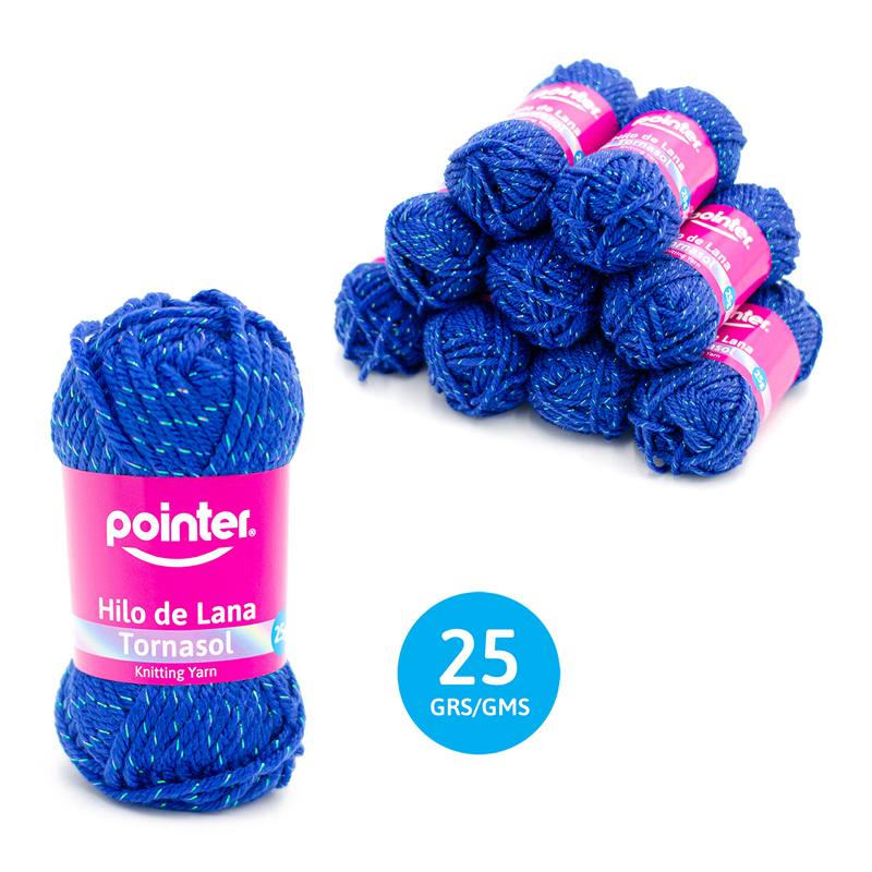 ESTAMBRE TORNASOL PARA MANUALIDADES AZUL - 25GRS