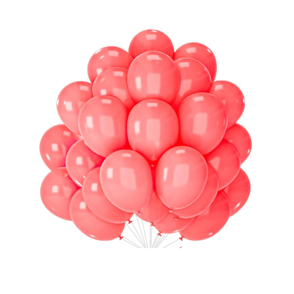 GLOBOS DE 50 ROJO PASTEL