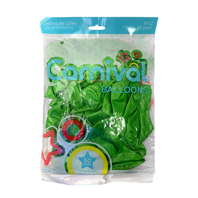 GLOBOS DE 50 VERDE PERLADO