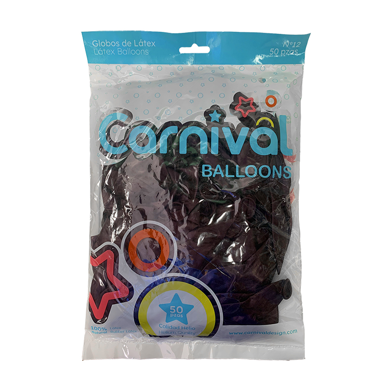 GLOBOS DE 50 VINOTINTO PERLADO 