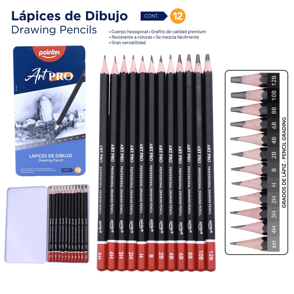 LAPIZ HB - 12 PIEZAS