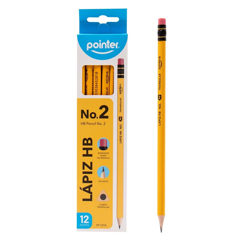 LAPIZ HB No.2 x 12 pzas.