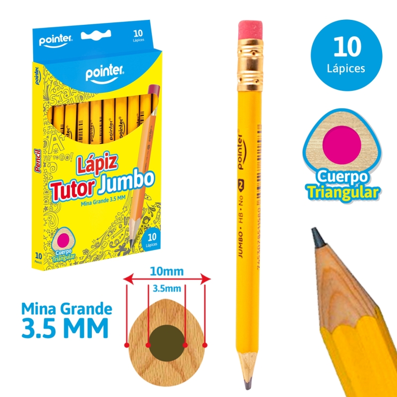 LAPIZ JUMBO MY TUTOR N°2 HB