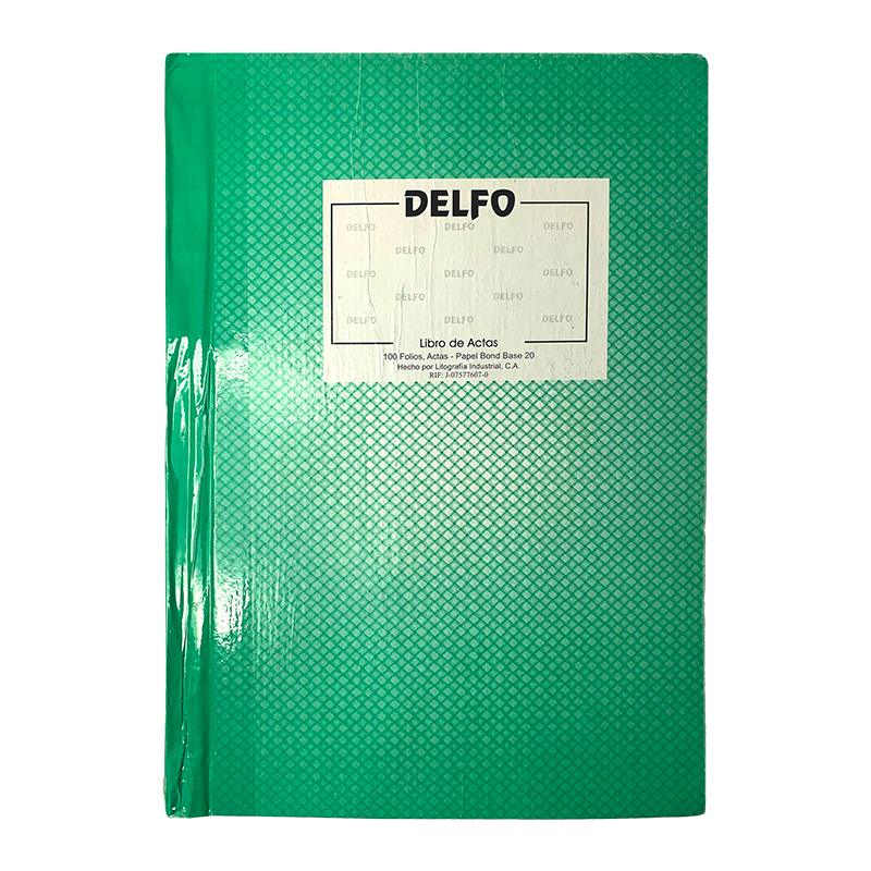 LIBRO DE ACTAS 100 FOLIOS