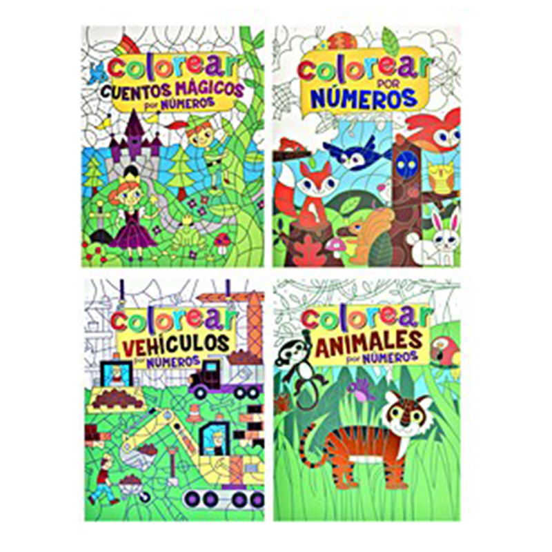 LIBRO PARA COLOREAR POR NUMEROS