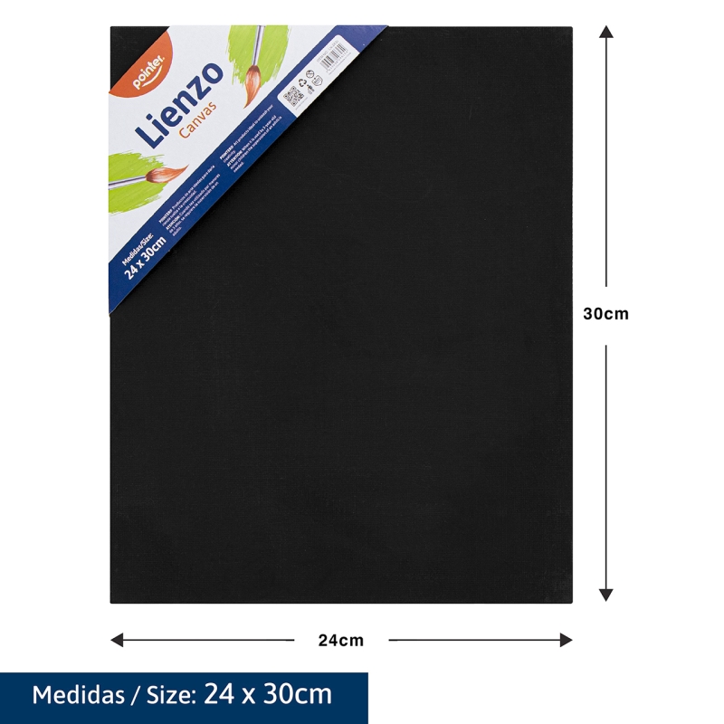 LIENZO NEGRO - 24x30CM