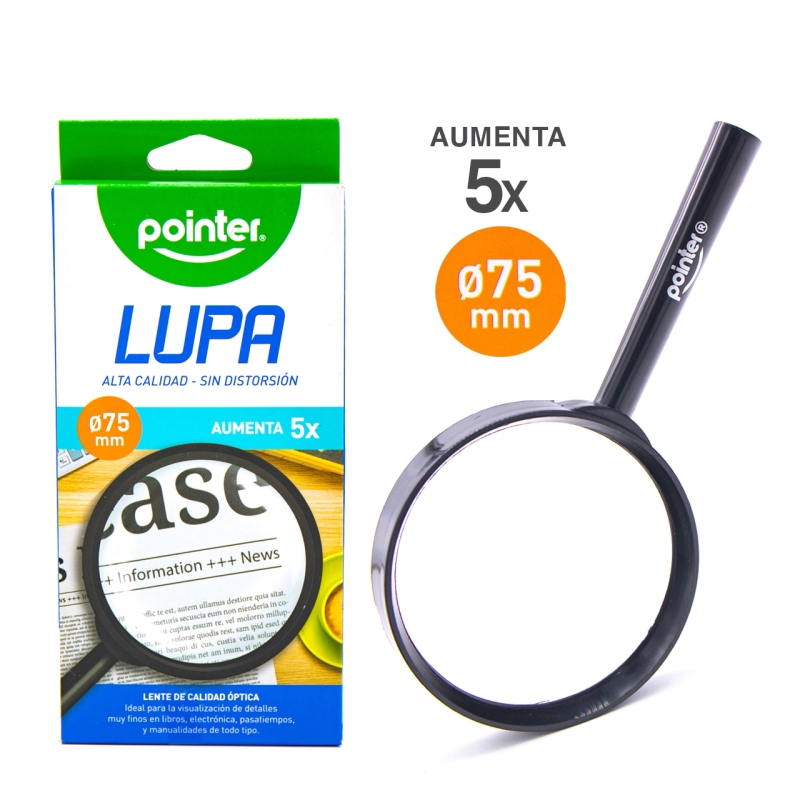LUPA x7.5CM DIAMETRO