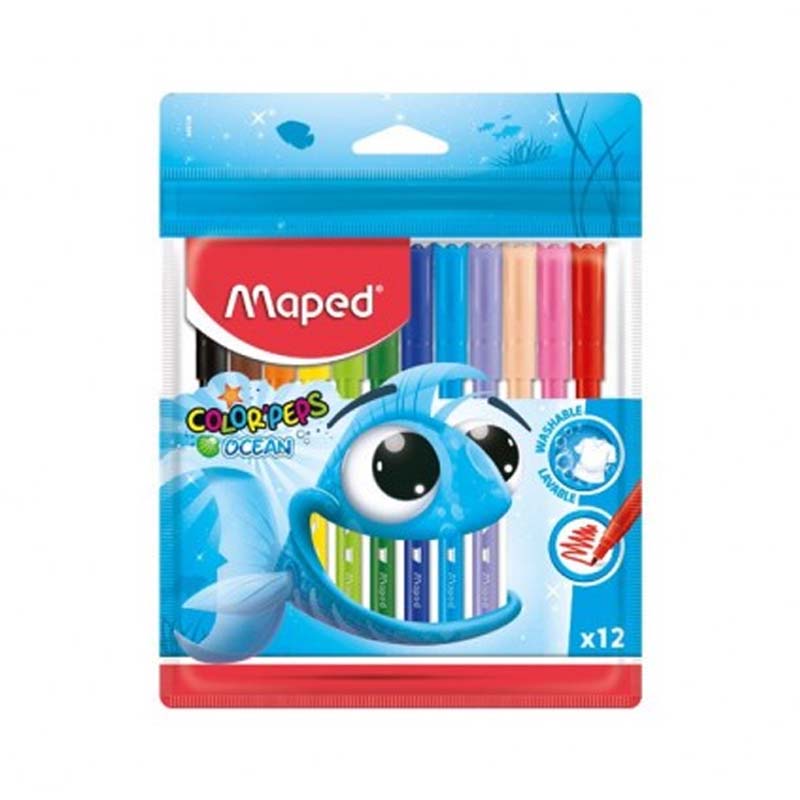 MARCADORES MAPED OCEAN X12