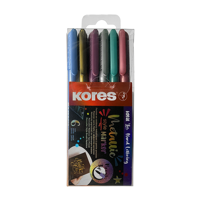 MARCADORES LETTERING STYLE METALLIC x6PZS