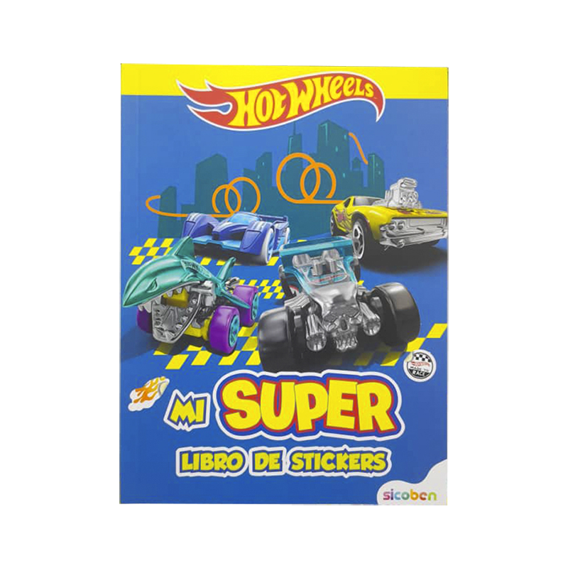 MI SUPER LIBRO STICKERS HOTWHEELS 