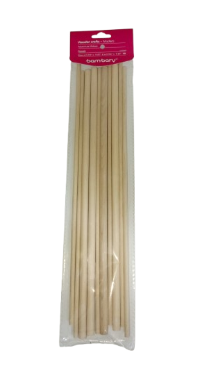 PALITOS DE MADERA REDONDOS MIXTO X10