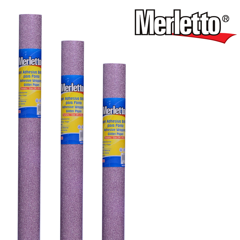 PAPEL CONTAC ROSADO BRILLANTE 