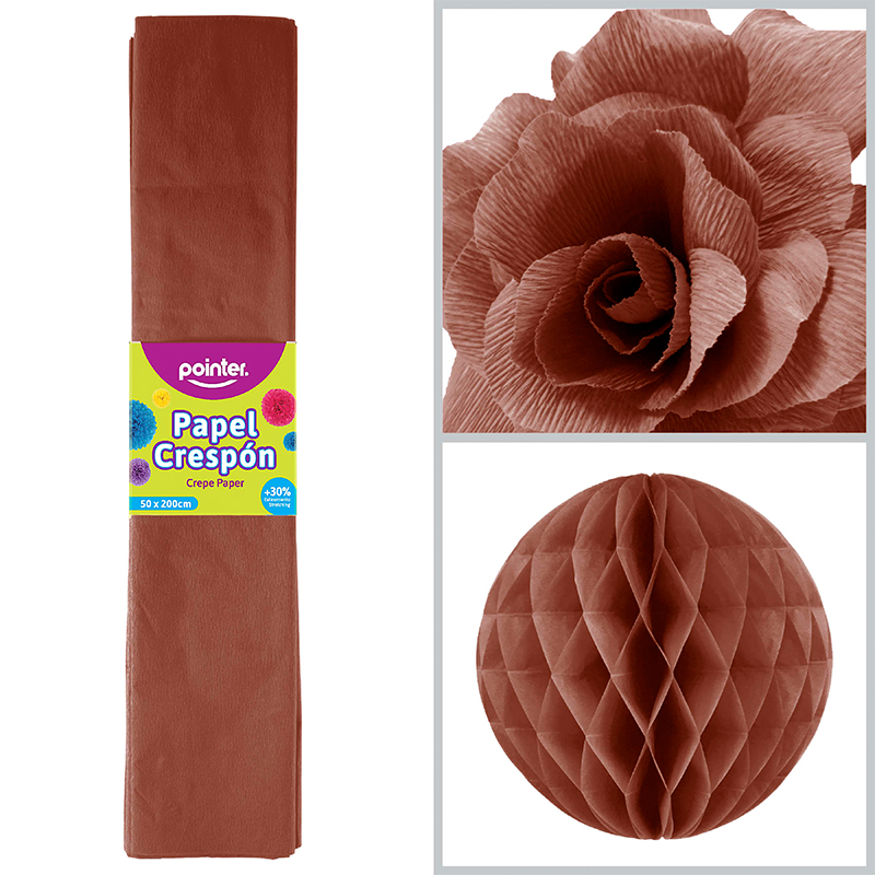 PAPEL CREPE  MARRON