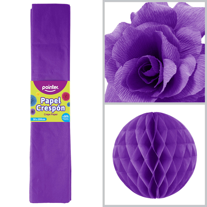 PAPEL CREPE - MORADO (50x200CM)