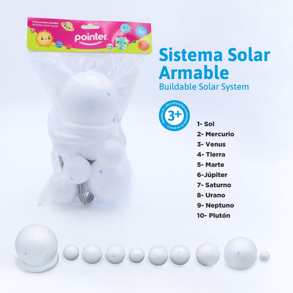 FIGURA DE POLIESTIRENO (SISTEMA SOLAR)