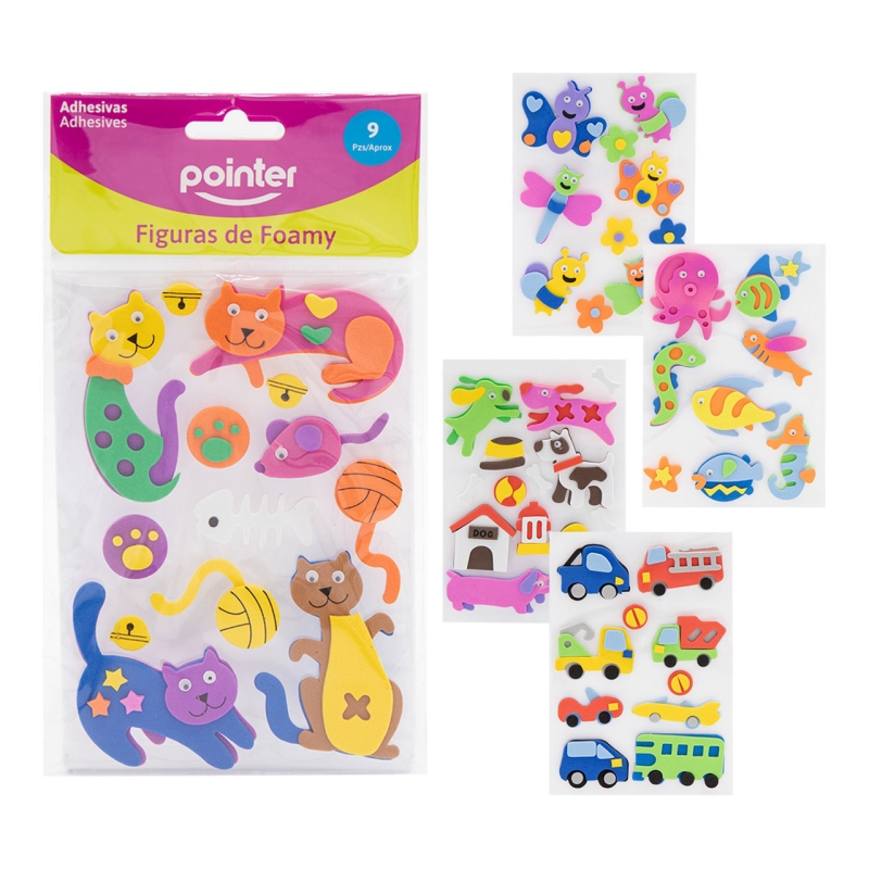 FIGURAS DE FOAMY ADHESIVAS