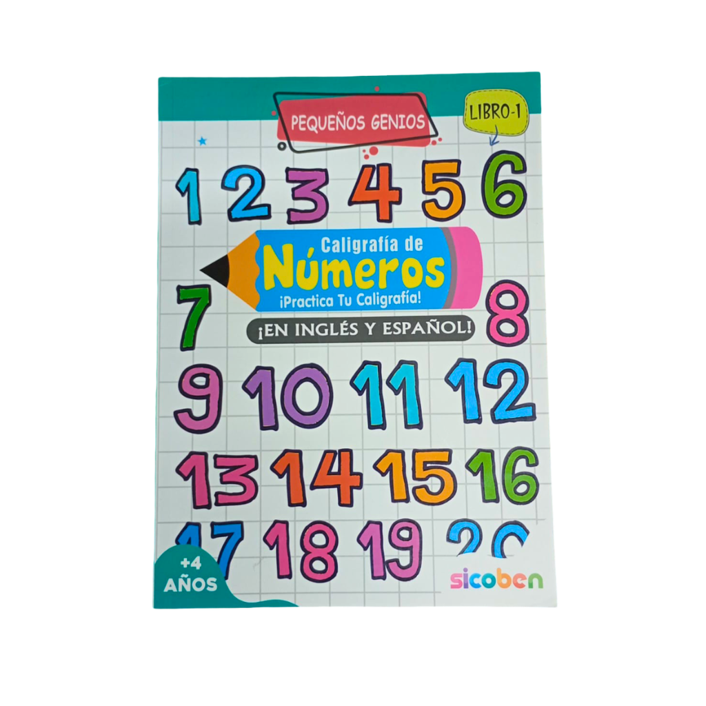 PEQUEÑOS GENIOS CALIGRAFIA DE NÚMEROS LIBRO-1