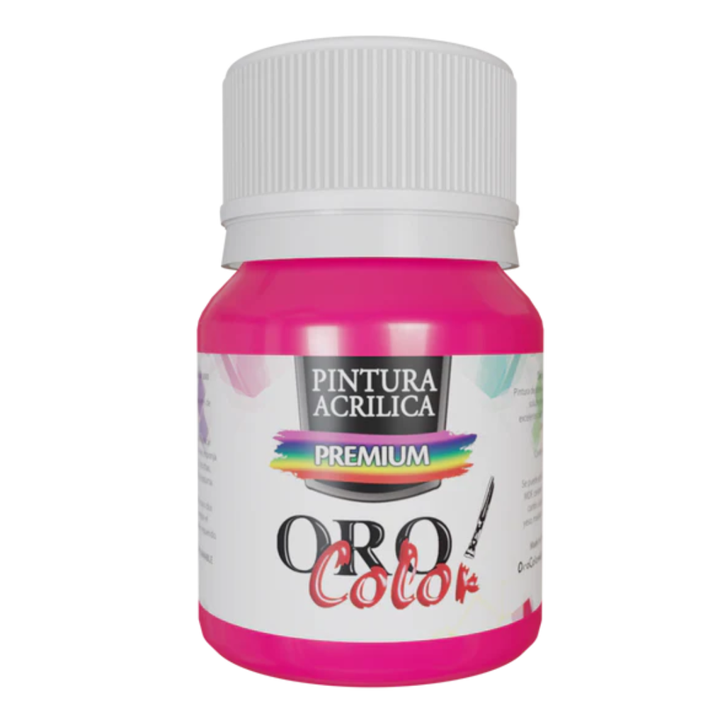 PINTURA ACRILICA PREMIUM ROSA FLUORESCENTE 30CM