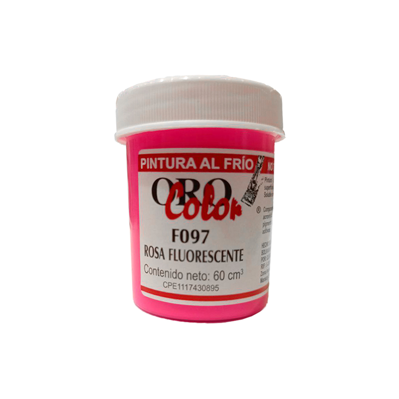 PINTURA AL FRIO ROSA FLUORESCENTE 60ML 