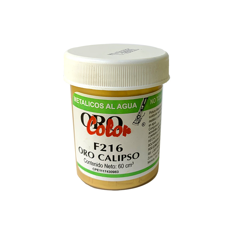PINTURA METALICOS AL AGUA ORO CALIPSO 60ML