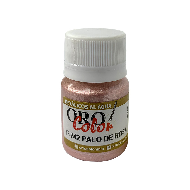 PINTURA METALICOS AL AGUA PALO DE ROSA 30ML 