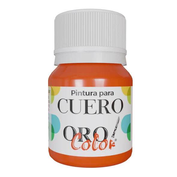 PINTURA PARA CUERO NARANJA NEON 30ML